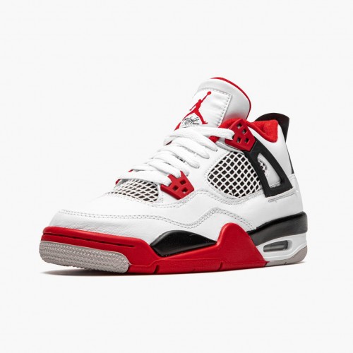 Air Jordan 4 Retro OG GS Fire Red 2020 Pánské Jordan Tenisky 408452 160 White/Fire Red-Black-Tech Grey Běžné boty