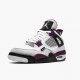 Air Jordan 4 Retro PSG Paris Saint Germain White/Neutral Grey/Black Borde  CZ5624-100