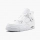 Air Jordan 4 Retro Pure Money dámské a Pánské Běžné boty 308497 100 Bílý/Kovový stříbrný AJ4 Jordan Tenisky