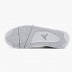 Air Jordan 4 Retro Pure Money dámské a Pánské Běžné boty 308497 100 Bílý/Kovový stříbrný AJ4 Jordan Tenisky