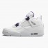 Air Jordan 4 Retro "Purple Metallic" dámské a Pánské Jordan Tenisky Bílá/stříbrná metalízaPu Basketbalové boty CT8527 115