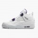 Air Jordan 4 Retro Purple Metallic dámské a Pánské Jordan Tenisky Bílá/stříbrná metalízaPu Basketbalové boty CT8527 115