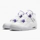 Air Jordan 4 Retro Purple Metallic dámské a Pánské Jordan Tenisky Bílá/stříbrná metalízaPu Basketbalové boty CT8527 115