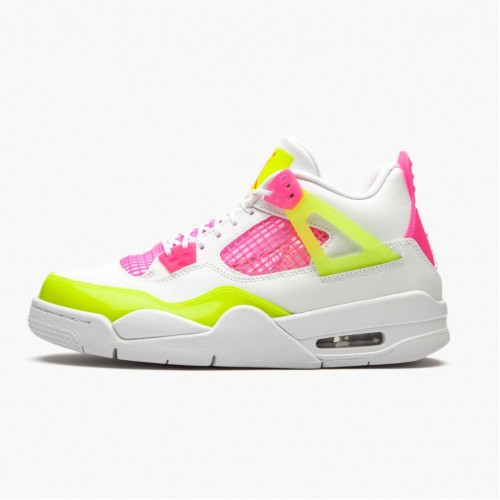 Air Jordan 4 Retro White Lemon Pink dámské a pánské Běžné boty CV7808 100 Bílá/citronová Venom/Růžový Blast AJ4 Jordan Tenisky