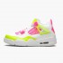 Air Jordan 4 Retro "White Lemon Pink" dámské a pánské Běžné boty CV7808 100 Bílá/citronová Venom/Růžový Blast AJ4 Jordan Tenisky