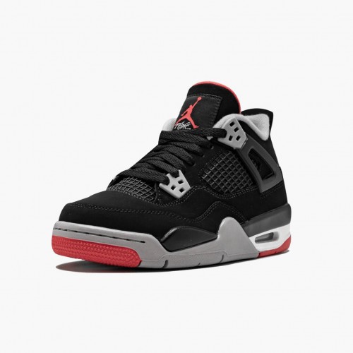 Nike Air Jordan 4 Retro BČervené 2019 Release Černá/CePánskét Šedá-Summit Bílý Běžné boty AJ4 Tenisky 308497 060