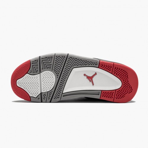 Nike Air Jordan 4 Retro BČervené 2019 Release Černá/CePánskét Šedá-Summit Bílý Běžné boty AJ4 Tenisky 308497 060 boty