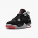 Air Jordan 4 Retro Bred 2019 Release Black/Cement Grey/Summit White/Fire Red 308497-060