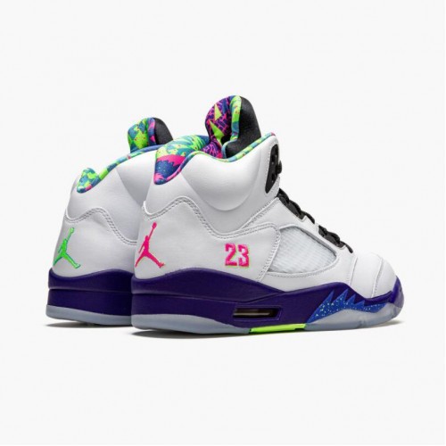 Air Jordan 5 Retro Alternate Bel Air White/Court Purple-Racer Pink-Ghost Green DB3335-100