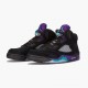 Air Jordan 5 Retro Black Grape Black/New Emerald Grape Ice  136027-007