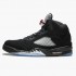 Air Jordan 5 Retro Black Metallic Black/Metallic Silver  845035-003