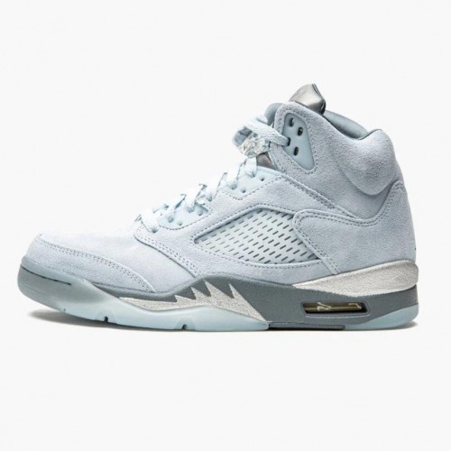 Air Jordan 5 Retro Bluebird With Silver White Photo Blue/Football Grey/Metallic Silver/White DD9336-400