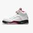 Air Jordan 5 Retro Fire Red Silver Tongue True White/Fire Red/Black  DA1911-102