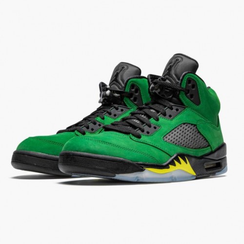 Air Jordan 5 Retro SE Oregon Green Yellow Apple Green/Black/Yellow Strike/Black CK6631-307