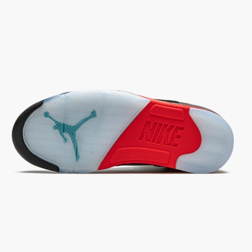 Air Jordan 5 Retro Top 3 pánské Běžné boty Černá/Fire Červené-Hroznový led-Nový E CZ1786 001 AJ5 Jordan Tenisky