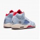 Air Jordan 5 Retro Trophy Room Ice Blue dámské a Pánské Běžné boty Ledově modrá/Univerzita Červené-Sail-M CI1899 400 AJ5 Jordan Tenisky