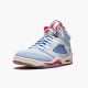 Air Jordan 5 Retro Trophy Room Ice Blue dámské a Pánské Běžné boty Ledově modrá/Univerzita Červené-Sail-M CI1899 400 AJ5 Jordan Tenisky