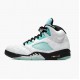 Air Jordan Retro 5 Island Green White/Black/White/Island Green  CN2932-100