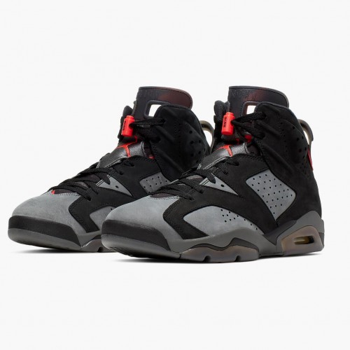 Air Jordan 6 Retro "PSG Paris Saint-Germain" dámské a Pánské Běžné boty CK1229 001 Iron Šedá/InfraČervené 23-Černá AJ6 Černá Jordan Tenisky