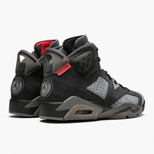 Air Jordan 6 Retro PSG Paris Saint-Germain dámské a Pánské Běžné boty CK1229 001 Iron Šedá/InfraČervené 23-Černá AJ6 Černá Jordan Tenisky