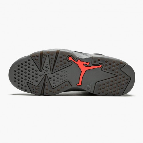 Air Jordan 6 Retro "PSG Paris Saint-Germain" dámské a Pánské Běžné boty CK1229 001 Iron Šedá/InfraČervené 23-Černá AJ6 Černá Jordan Tenisky