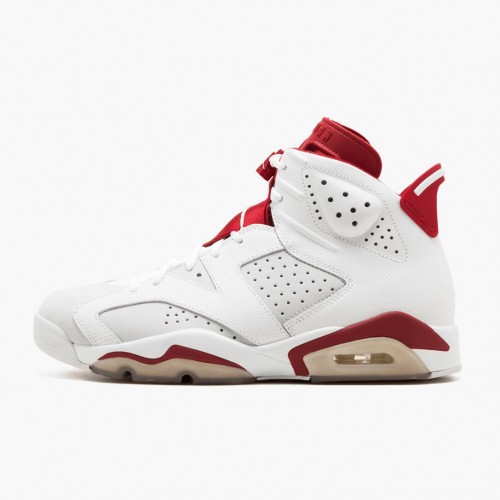 Air Jordan Retro 6 "Alternate" dámské a Pánské Běžné boty 384664 113 Bílý/Tělocvična červená-Pure Platinum AJ6 Černá Jordan Tenisky