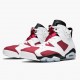 Air Jordan Retro 6 Carmine dámské a Pánské Běžné boty 384664 160 Bílý/Carmine-Černá AJ6 Černá Jordan Tenisky