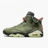 Travis Scott x Air Jordan 6 Retro "Olive" dámské a Pánské Běžné boty CN1084 200 Medium Olive/Černá-Sail/Univer AJ6 Černá Jordan Tenisky