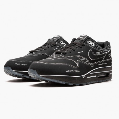 Nike Air Max 1 Tinker Sketch to Shelf Černá CJ4286 001 Dámské a pánské Běžecké boty