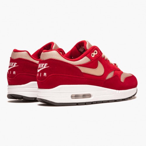 Nike Air Max 1 Curry Pack Red 908366 600 Dámské a pánské Běžecké boty