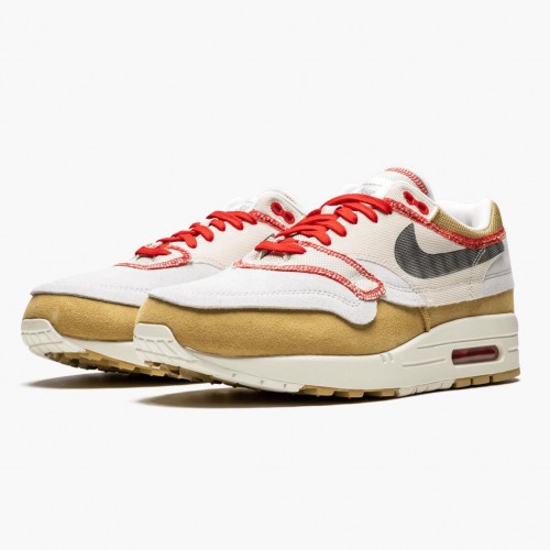 Nike Air Max 1 Inside Out Club Gold Černá 858876 713 Dámské a pánské Běžecké boty