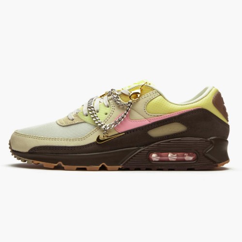 Nike Air Max 90 Cuban Link Velvet Brown CZ0469 200 Dámské Běžecké boty