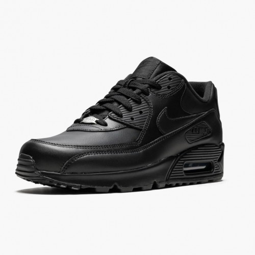 Nike Air Max 90 Leather Černá 302519 001 Dámské a pánské Běžecké boty