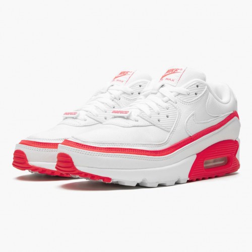 Nike Air Max 90 Undefeated White Solar Red CJ7197 103 Dámské a pánské Běžecké boty