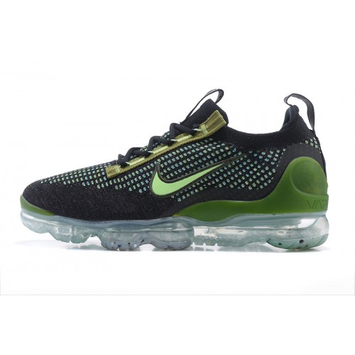 Pánské/Dámské Air VaporMax 2021 Flyknit Černá Zelená DQ7640-001 Obuv