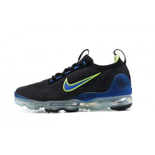 Pánské/Dámské Air VaporMax 2021 Flyknit Černá Zelená and Modrá Obuv