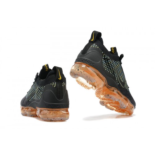 Pánské/Dámské Air VaporMax 2021 Flyknit Černá Oranžová Obuv Pánské/Dámské Air VaporMax 2021 Flyknit Černá Oranžová Obuv
