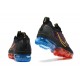 Pánské/Dámské Air VaporMax 2021 Flyknit Černá Červená and Modrá Obuv Pánské/Dámské Air VaporMax 2021 Flyknit Černá Červená and Modrá Obuv