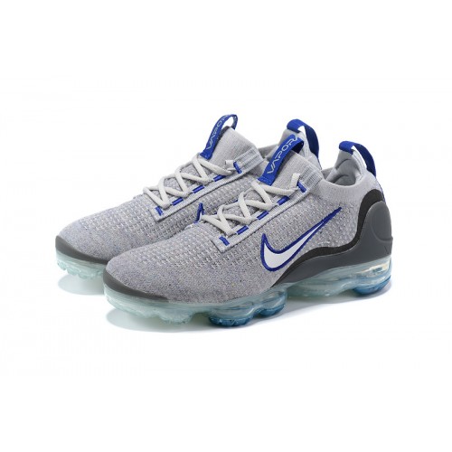Pánské/Dámské Air VaporMax 2021 Flyknit Šedá Modrá Obuv Pánské/Dámské Air VaporMax 2021 Flyknit Šedá Modrá Obuv