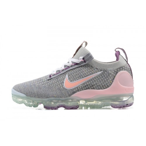 Pánské/Dámské Air VaporMax 2021 Flyknit Šedá and Růžová Obuv