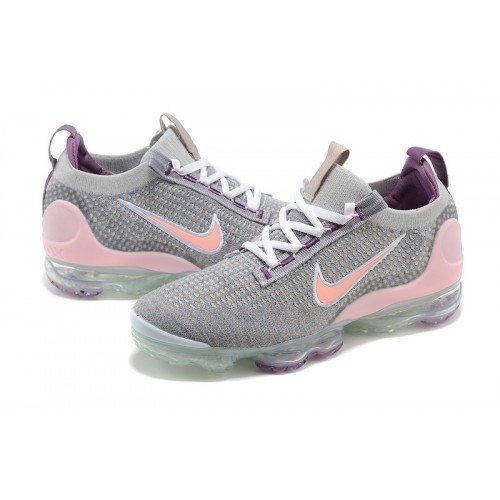 Pánské/Dámské Air VaporMax 2021 Flyknit Šedá and Růžová Obuv