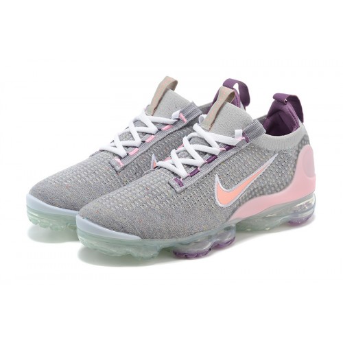 Pánské/Dámské Air VaporMax 2021 Flyknit Šedá and Růžová Obuv Pánské/Dámské Air VaporMax 2021 Flyknit Šedá and Růžová Obuv