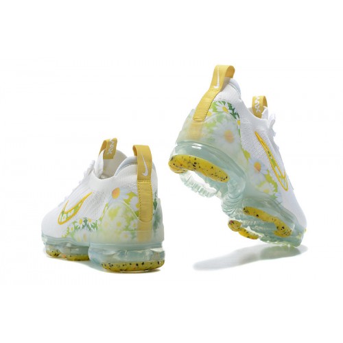 Pánské/Dámské Air VaporMax 2021 Flyknit Bílá Žlutá Obuv Pánské/Dámské Air VaporMax 2021 Flyknit Bílá Žlutá Obuv