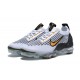 Pánské/Dámské Air VaporMax 2021 Flyknit Bílá Žlutá and Černá Obuv Pánské/Dámské Air VaporMax 2021 Flyknit Bílá Žlutá and Černá Obuv