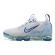 Pánské/Dámské Air VaporMax 2021 Flyknit Bílá and Modrá Obuv Pánské/Dámské Air VaporMax 2021 Flyknit Bílá and Modrá Obuv