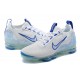 Pánské/Dámské Air VaporMax 2021 Flyknit Bílá and Modrá Obuv Pánské/Dámské Air VaporMax 2021 Flyknit Bílá and Modrá Obuv