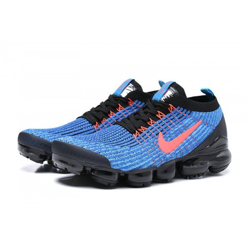 Pánské/Dámské Air VaporMax Flyknit 3 Černá Modrá Obuv AJ6900-015