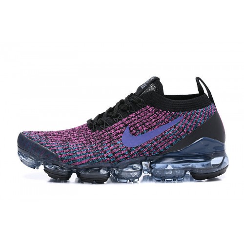 Pánské/Dámské Air VaporMax Flyknit 3 Černá Fialová Obuv AJ6900-009