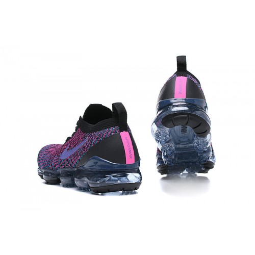 Pánské/Dámské Air VaporMax Flyknit 3 Černá Fialová Obuv AJ6900-009