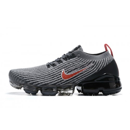 Pánské/Dámské Air VaporMax Flyknit 3 Šedá Červená Obuv AJ6900-012